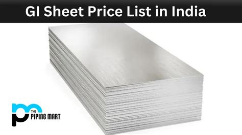 galvanized sheet metal prices|gi sheet cost per kg.